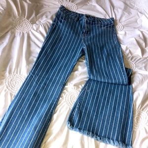 Denim bell bottoms